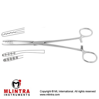 Ulrich Dressing Forcep Curved Stainless Steel, 22.5 cm - 8 3/4"